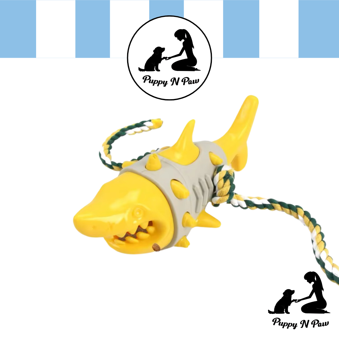 Puppy N Paw Biting Shark for Teeth Cleaning ของเล่นสุนัข ฝึกทักษะ ซ่อนขนม แข็งแรง เหมาะสำหรับกัด