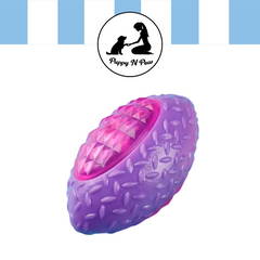Puppy N Paw Small Rugby Ball Bite Resistant for Pets