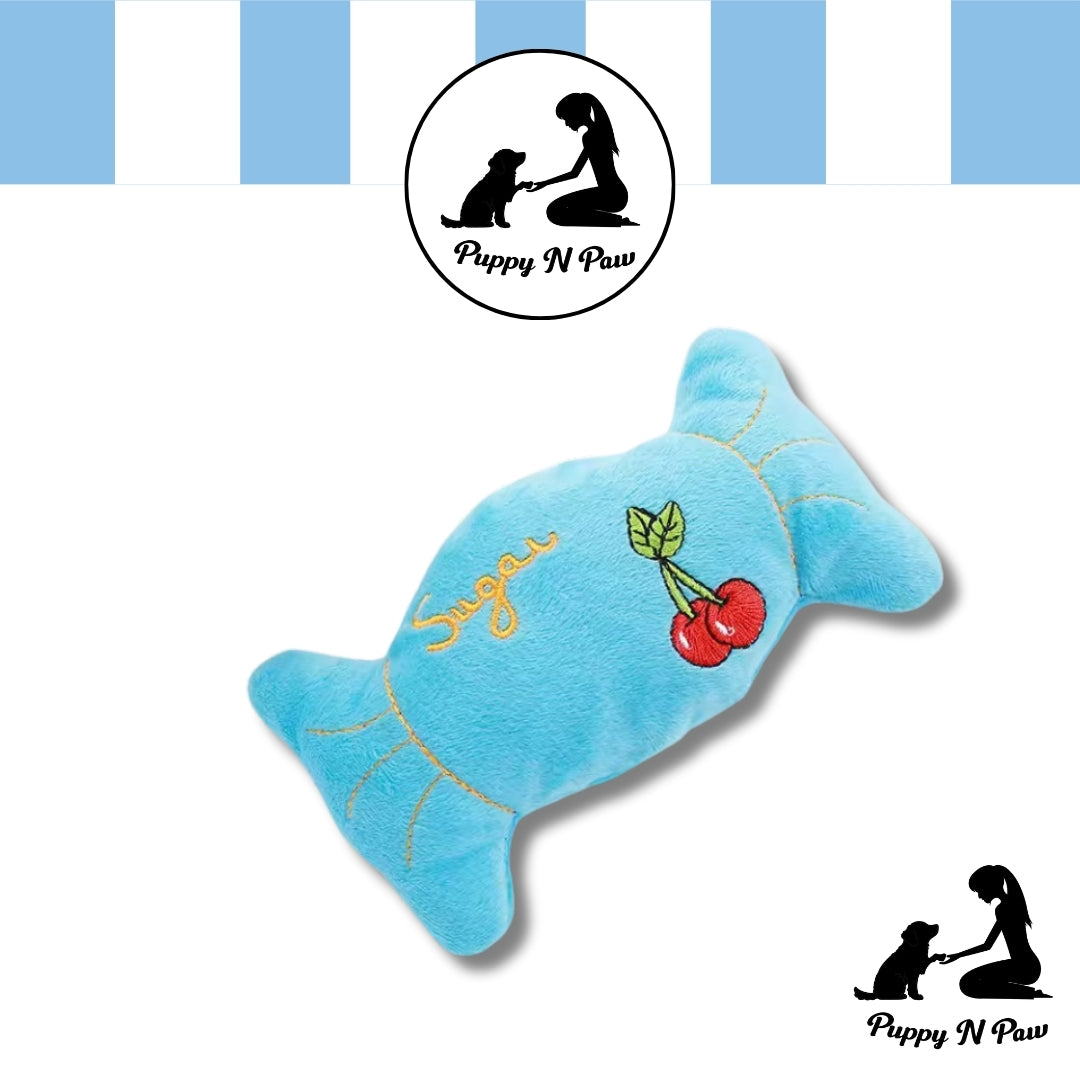 Puppy N Paw Sweet Candy Plush Toy ตุ๊กตาของเล่นสุนัขทรงลูกอม