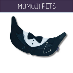 Momoji Kingsway Bib - Tuxedo ชุดสุนัข ชุดแมว ชุดสัตว์เลี้ยง ผ้าพันคอสุนัข สูทสำหรับงานทางการ