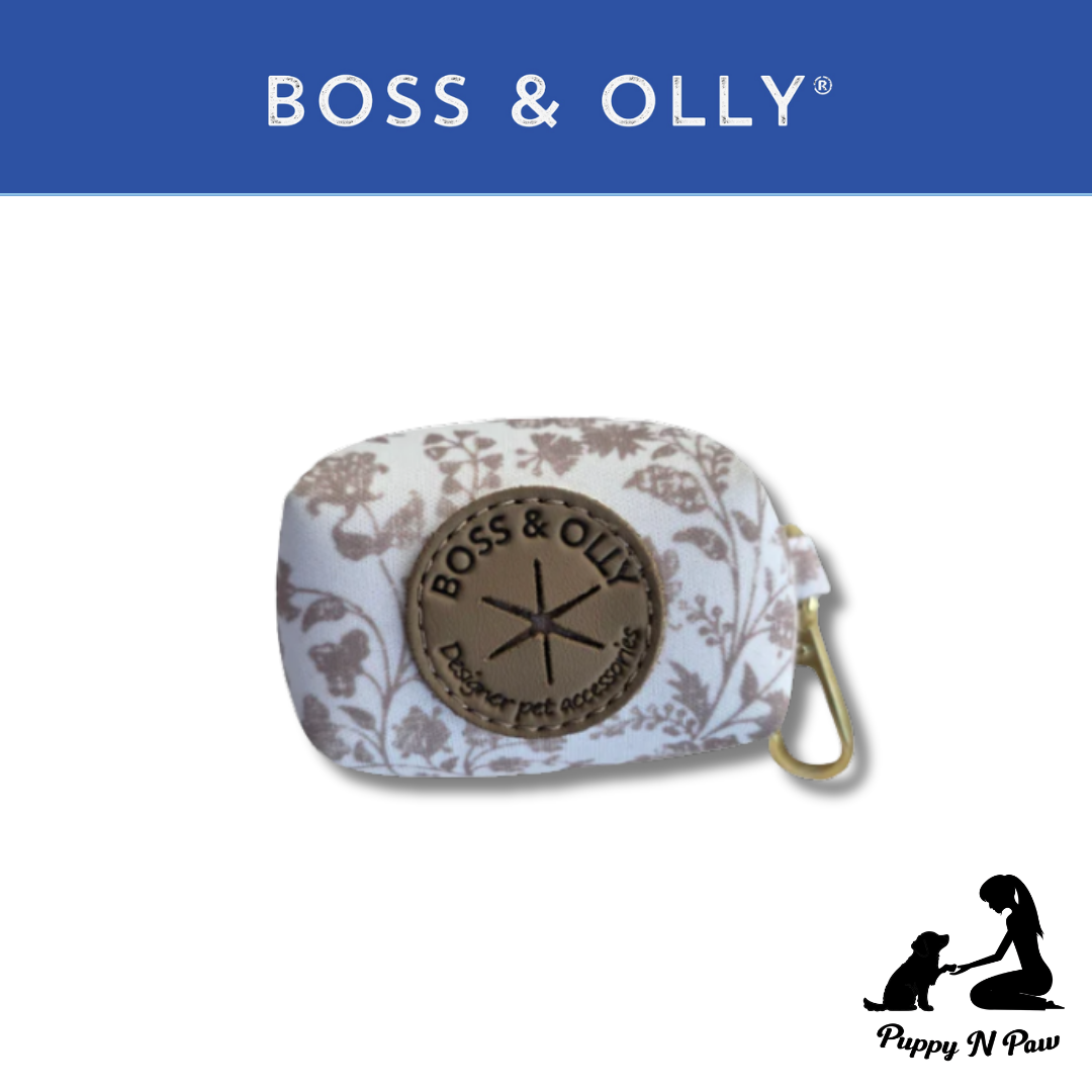 Boss & Olly - White Batik รัดอกสายจูง สำหรับสัตว์เลี้ยง สุนัข แมว Leash and Harness for Dog and Cat