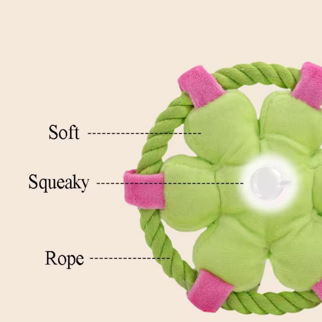 Puppy N Paw Flower Ring Bite Toy for Pets