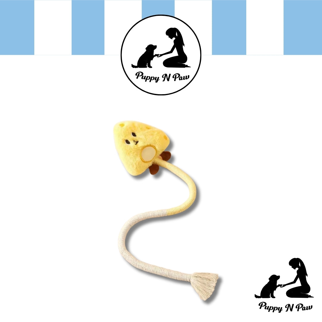 Puppy N Paw Long Tail Cat Toy - ของเล่นแมวเชือกถัก