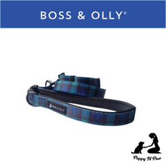 Boss & Olly - Forest Plaid รัดอก สายจูง สำหรับสุนัขและแมว Leash and Harness for Dog and Cat